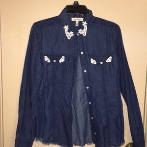 Navy Blue Button Up